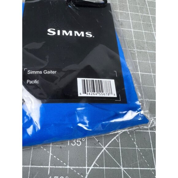 Simms Fishing Sun Neck Gaiter - One Size Fits Most - NEW W/ TAGS Pacific Blue 33 - Picture 6 of 7